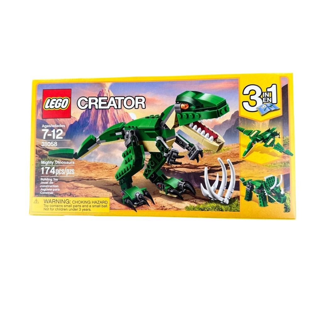 LEGO Creator 3 in 1 Mighty Dinosaurs Set 31058 7+ 174 PCS Building Toy